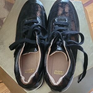 Johnston & Murphy Black Sneakers Casual Low-Top